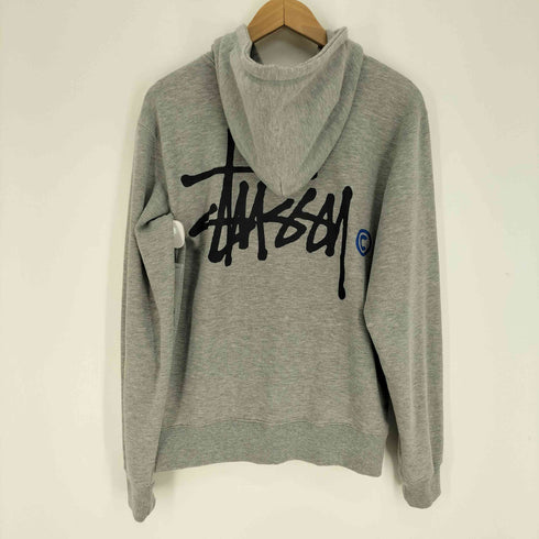 ステューシー Stussy ロゴプリント ジップアップ プルオーバー パーカー メンズ import:L