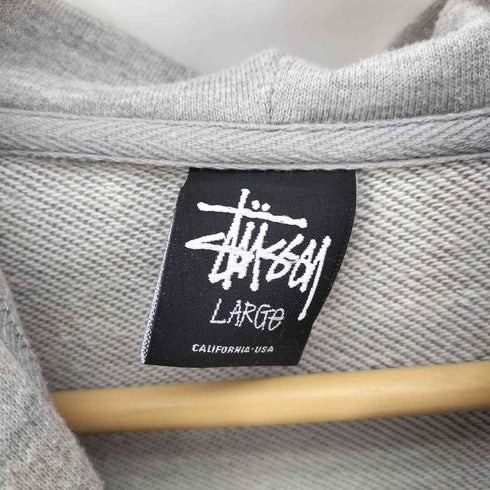 ステューシー Stussy ロゴプリント ジップアップ プルオーバー パーカー メンズ import:L