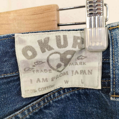 OKURA 日本製 ボタンフライ セルビッチ デニムパンツ メンズ 33