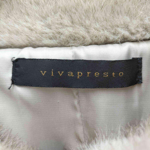 vivapresto エコファー ショート丈コート レディース 38