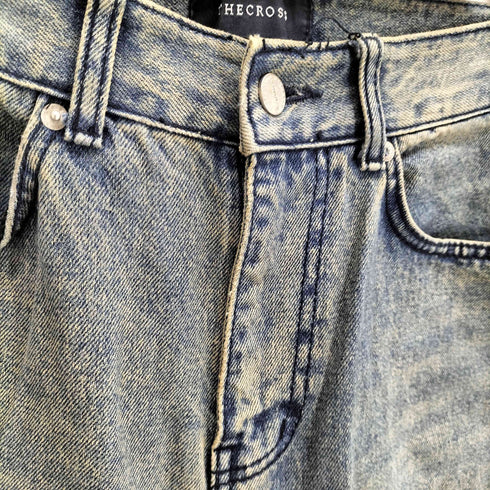 THECROSS ジップフライワイドデニムパンツ メンズ JPN:S