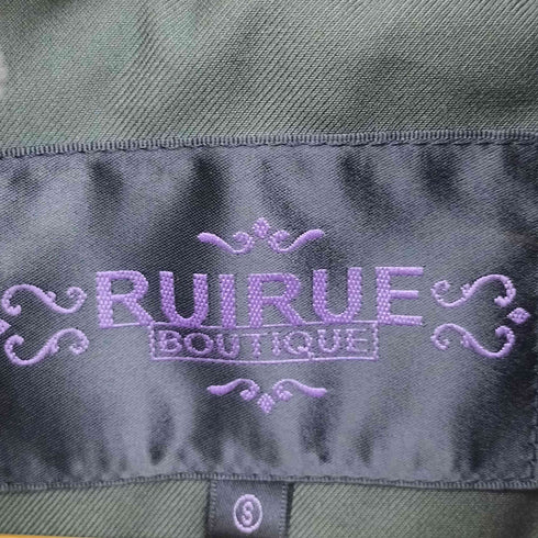 ルイルエブティック RUIRUE BOUTIQUE ラクーンファー 裏地ボア 2WAY 比翼ボタン フェザー ダウン コート レディース JPN:S