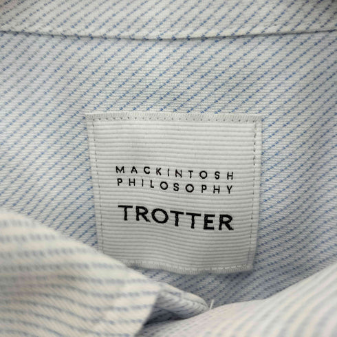 トロッターマッキントッシュフィロソフィー TROTTER MACKINTOSH PHILOSOPHY レギュラーカラー フロントボタン 半袖シャツ メンズ 38
