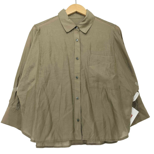 グリーンレーベルリラクシング GREEN LABEL RELAXING 25SS エアリー シアー シャツ シルク混 レディース FREE