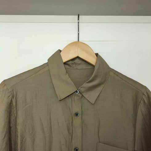 グリーンレーベルリラクシング GREEN LABEL RELAXING 25SS エアリー シアー シャツ シルク混 レディース FREE