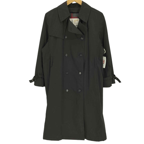 ロンドンフォグ LONDON FOG 80S USA製 ライナーマドラスチェック ポリコットン ミディアム丈 ダブルブレスト トレンチコート レディース UK6