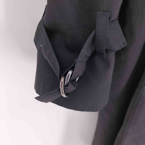 ロンドンフォグ LONDON FOG 80S USA製 ライナーマドラスチェック ポリコットン ミディアム丈 ダブルブレスト トレンチコート レディース UK6