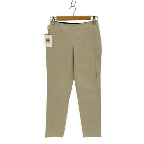 ジルサンダーネイビー JIL SANDER NAVY イタリア製 サイドジップ ノータックテーパードパンツ レディース JPN:36