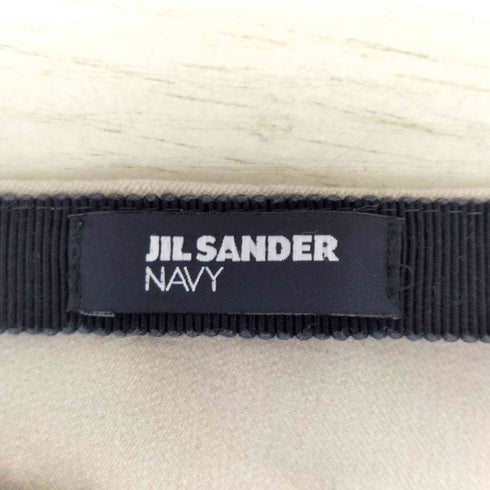 ジルサンダーネイビー JIL SANDER NAVY イタリア製 サイドジップ ノータックテーパードパンツ レディース JPN:36