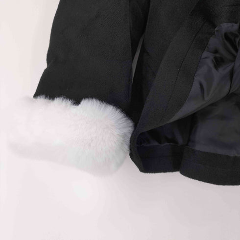 しまむら モエニャ ハートボタンフリルコート レディース JPN:L