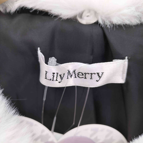 しまむら モエニャ ハートボタンフリルコート レディース JPN:L