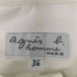 アニエスベーオム Agnes b.homme トカゲししゅう シャツ レディース 36