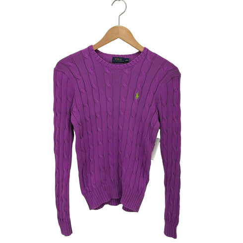 ポロラルフローレン POLO RALPH LAUREN ポニー刺しゅう コットン ケーブルニット レディース JPN:S