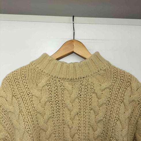 ウィルフリー willfully layered cable mock neck knit レイヤード ケーブル モックネック ニット レディース FREE