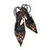ザラ ZARA ANIMAL PRINT SLINGBACK HIGH HEELS アニマル柄 スリングバックハイヒール レディース 37