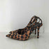 ザラ ZARA ANIMAL PRINT SLINGBACK HIGH HEELS アニマル柄 スリングバックハイヒール レディース 37