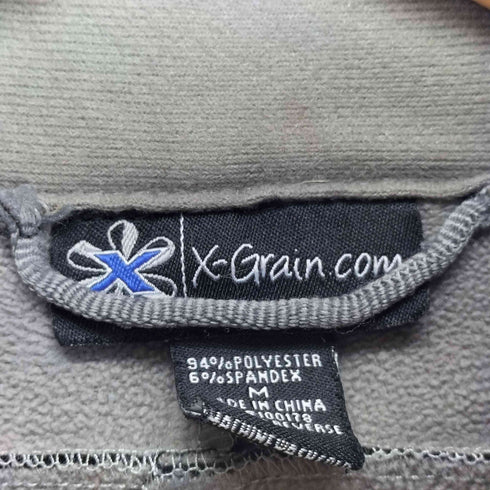 X-Grain.com 企業ロゴ刺繍 ジップアップジャケット メンズ JPN:M
