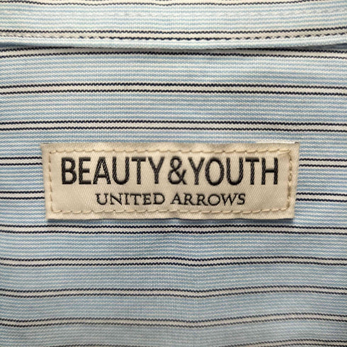 ビューティーアンドユースユナイテッドアローズ BEAUTY & YOUTH UNITED ARROWS ブルーストライプ ワイド プルオーバーシャツ メンズ JPN:M