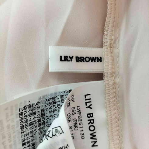 リリーブラウン Lily Brown アメスリティアードブラウス レディース FREE
