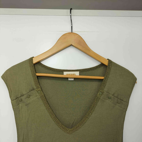 ディーゼル DIESEL 00s Y2K ノースリーブ ワンピース レディース import:XS