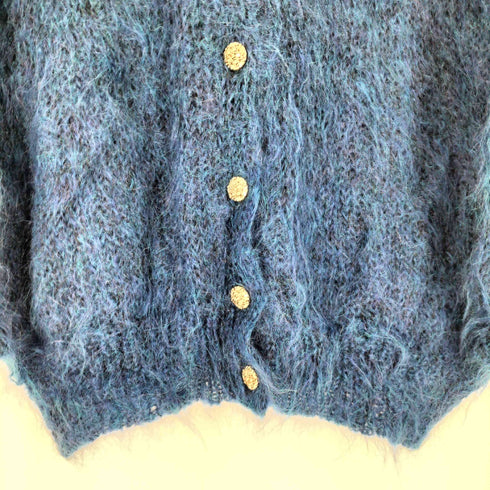 THE MCCALLUM COLLECTION スコットランド製 シャギーニットカーディガン メンズ