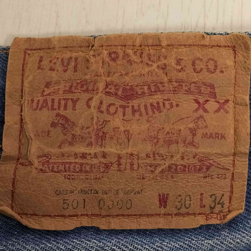 リーバイス Levis 80S 515刻印 501-0000 ボタンフライデニム ハチマル メンズ 30/34