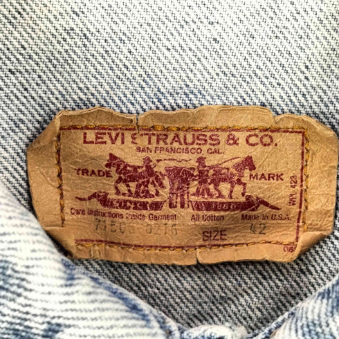 リーバイス Levis 80S 71506-0216 4TH デニムトラッカージャケット 42 メンズ US:42