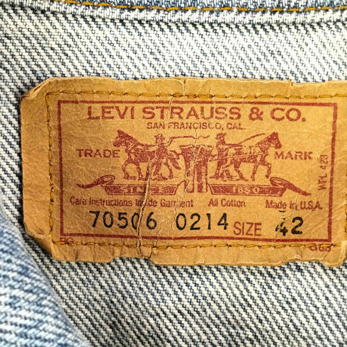 リーバイス Levis 80S 70506 0214 4TH デニムトラッカージャケット メンズ US:42