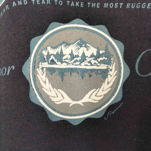 ヘインズ Hanes 00S メキシコ製 フロントプリント クルーネックスウェット メンズ import:L