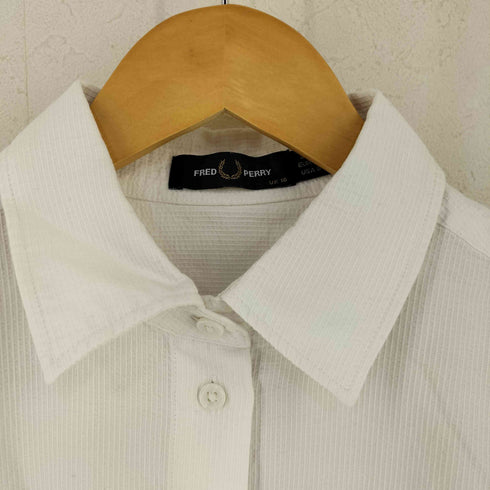 フレッドペリー FRED PERRY シアサッカーシャツ レディース UK:10