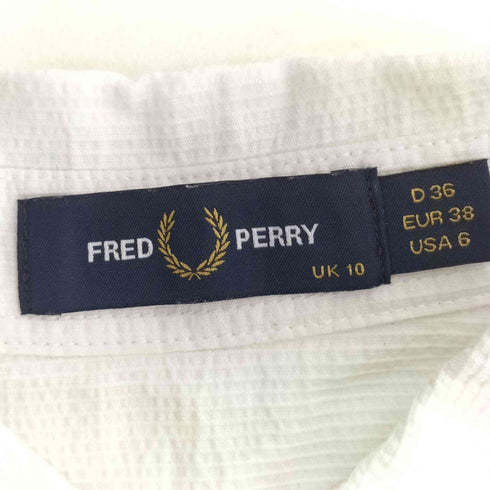 フレッドペリー FRED PERRY シアサッカーシャツ レディース UK:10