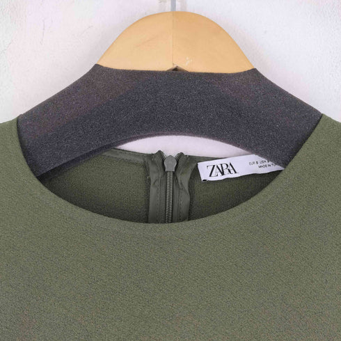 ザラ ZARA ギャザー ロングワンピース レディース US S