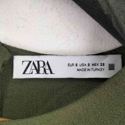 ザラ ZARA ギャザー ロングワンピース レディース US S
