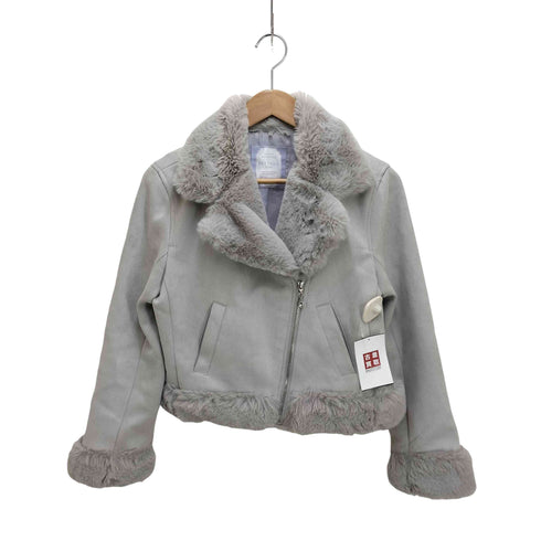 PATTERN fiona フェイクムートン ライダースジャケット レディース JPN:M