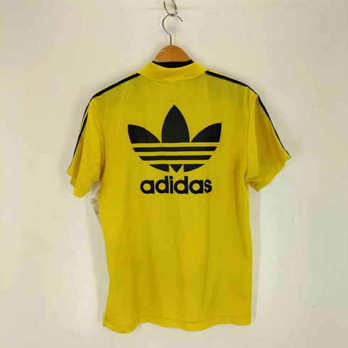 アディダス adidas 90s デサント製 両面ロゴプリントゲームシャツ メンズ L-O