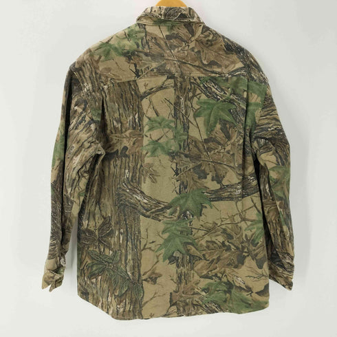 80-90S RATTLERS BRAND USA製 リアルツリーカモ 迷彩柄 シャモア L/S シャツ メンズ