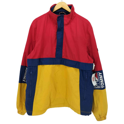 トミージーンズ tommy jeans カラー ブロック プルオーバー ジャケット メンズ import:M