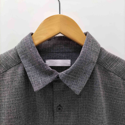 センスオブプレイス SENSE OF PLACE 25SS メランジ レギュラーカラー ショートスリーブ シャツ メンズ JPN:M