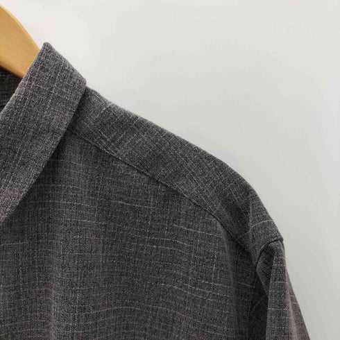センスオブプレイス SENSE OF PLACE 25SS メランジ レギュラーカラー ショートスリーブ シャツ メンズ JPN:M