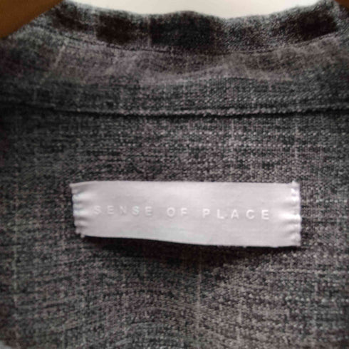 センスオブプレイス SENSE OF PLACE 25SS メランジ レギュラーカラー ショートスリーブ シャツ メンズ JPN:M