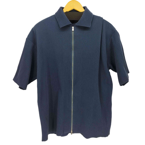 パブリックトウキョウ PUBLIC TOKYO 22SS プリーツ ニット ジップ シャツ メンズ JPN:1