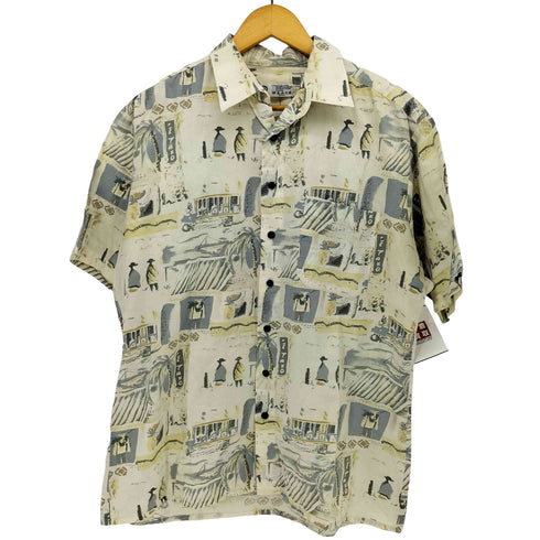 80-90S C&A 総柄 コットン S/S シャツ メンズ import:L