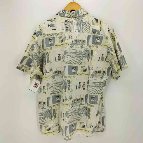 80-90S C&A 総柄 コットン S/S シャツ メンズ import:L