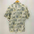 80-90S C&A 総柄 コットン S/S シャツ メンズ import:L