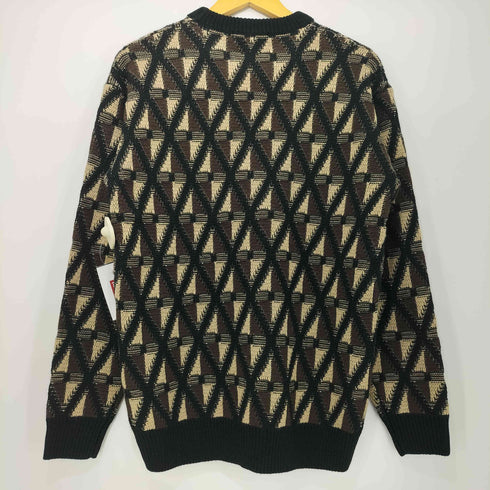 アデイインザライフユナイテッドアローズ A day in the life UNITED ARROWS 25AW アブストラクト パターン ニット メンズ JPN:M