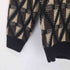 アデイインザライフユナイテッドアローズ A day in the life UNITED ARROWS 25AW アブストラクト パターン ニット メンズ JPN:M