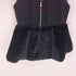 トッコクローゼット tocco closet パールファスナーチャーム付きファー切り替えペプラムジレベスト レディース JPN:M