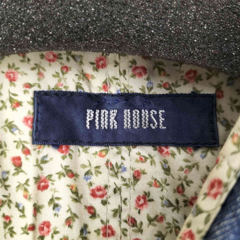ピンクハウス PINK HOUSE 裏地花柄 フーデッド キルティングコート レディース JPN:M