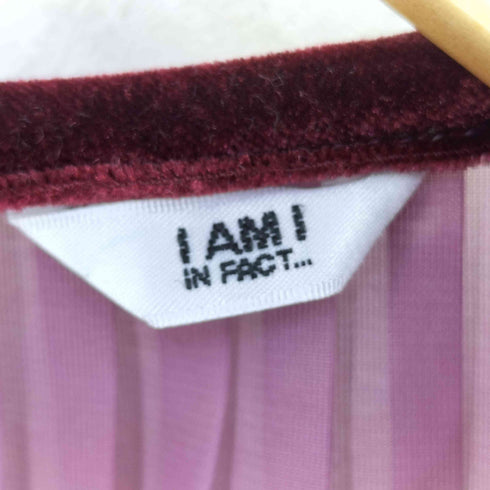 I am I IN FACT... シアープリーツワンピース レディース FREE