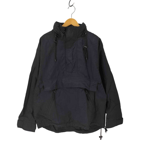 ギャップ Gap 90s 襟フリース 裏地メッシュ ドローコード ナイロン アノラックパーカー メンズ import:M